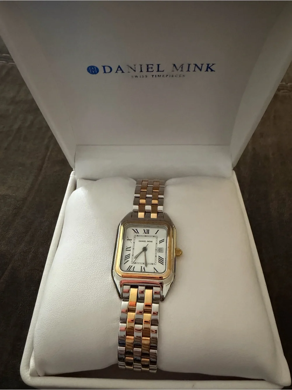 Daniel Mink Capri 1788 BIC Swiss Made Two-Tone Watch – Brand New – Box & Tag